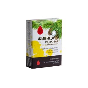 Живица кедровая на кедровом масле с каштаном (в капсулах) в Смоленске