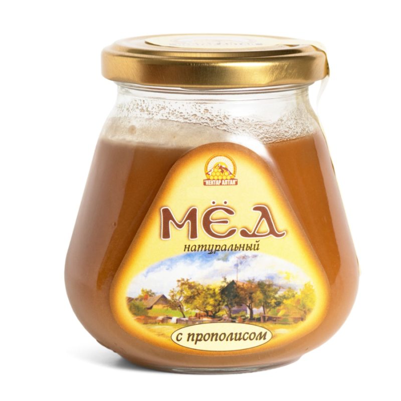 Мёд натуральный с прополисом 300 гр